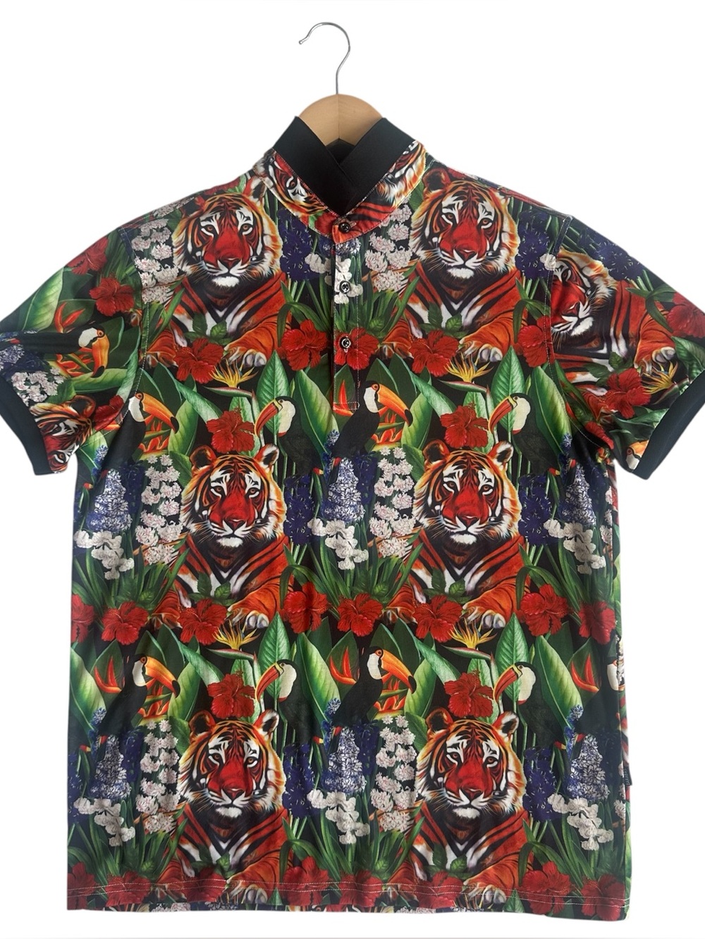 Men’s BARABAS jungle print polo